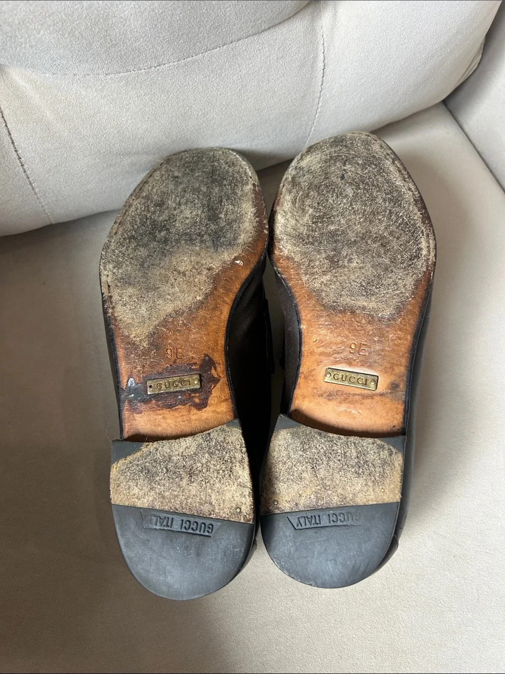 Gucci Dark Brown Leather Horsebit Loafers
